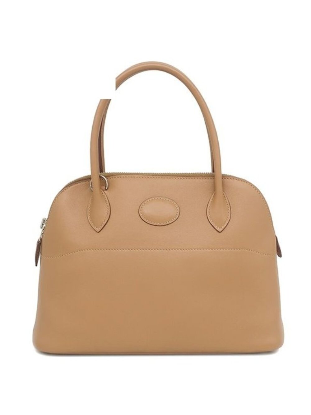 Hermes 2-Way Bag Bolide 27 Veau Swift Biscuit Silver Brown